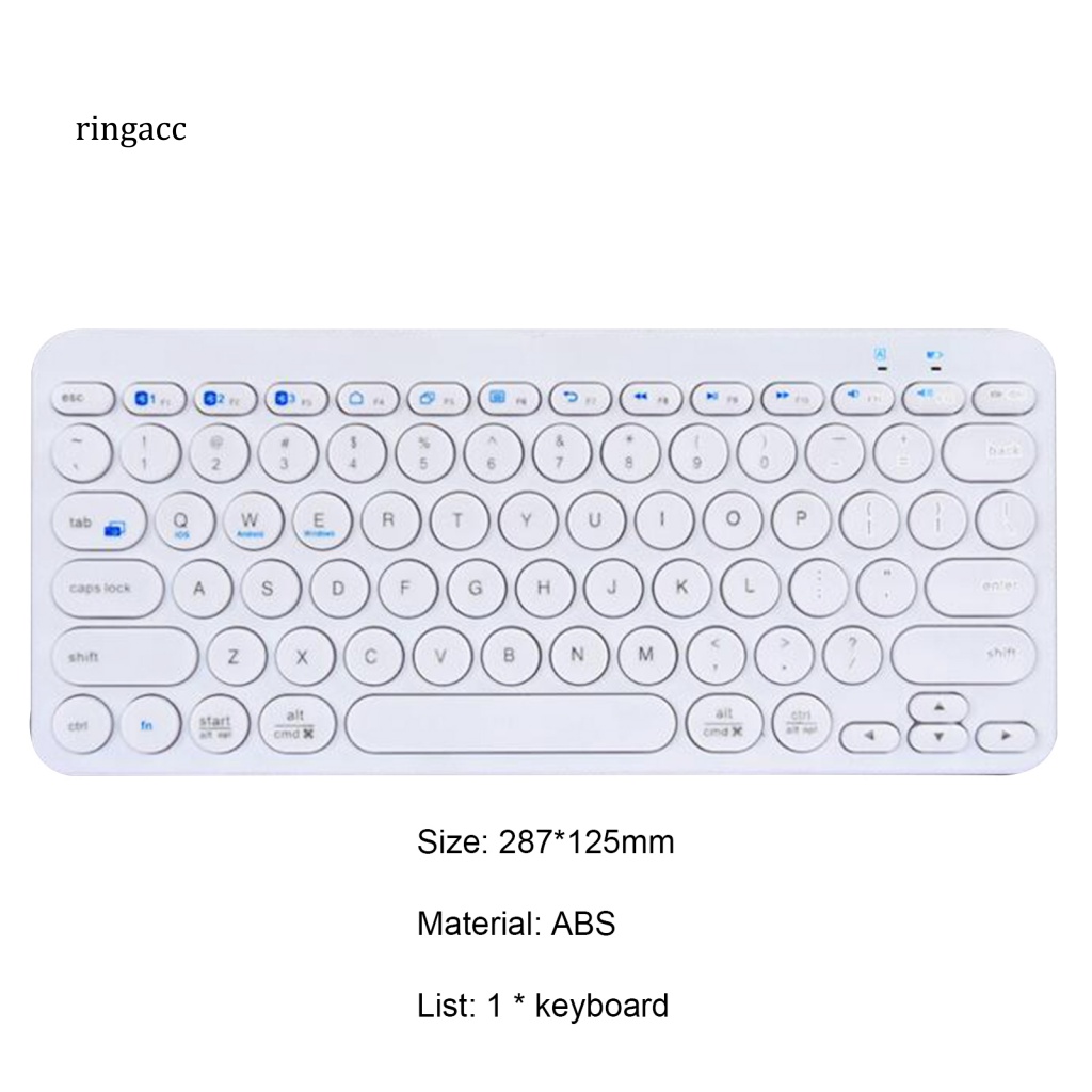 Bàn Phím Bluetooth Không Dây RGA Di Động Thoải Mái Cho Laptop