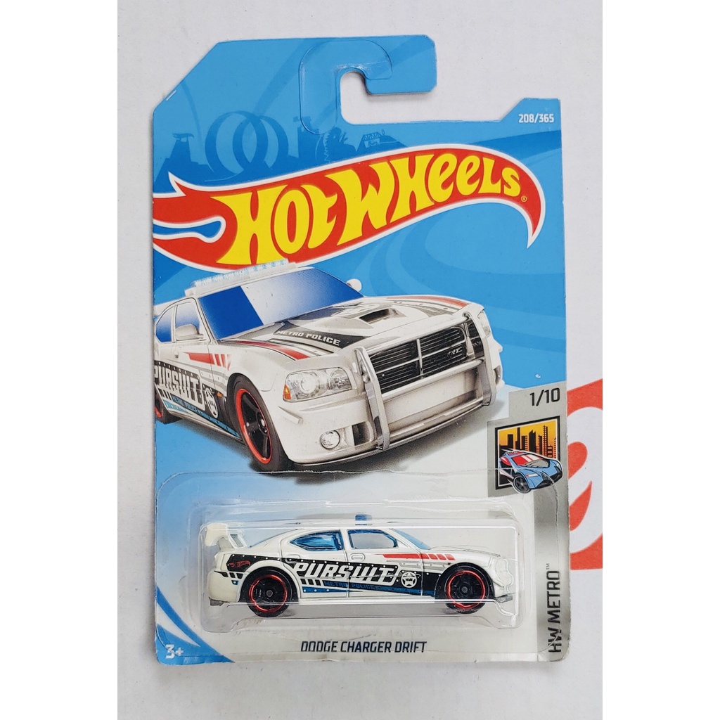 Xe mô hình tỉ lệ 1:64 Hot Wheels T-10 Dodge Charger Drift trắng