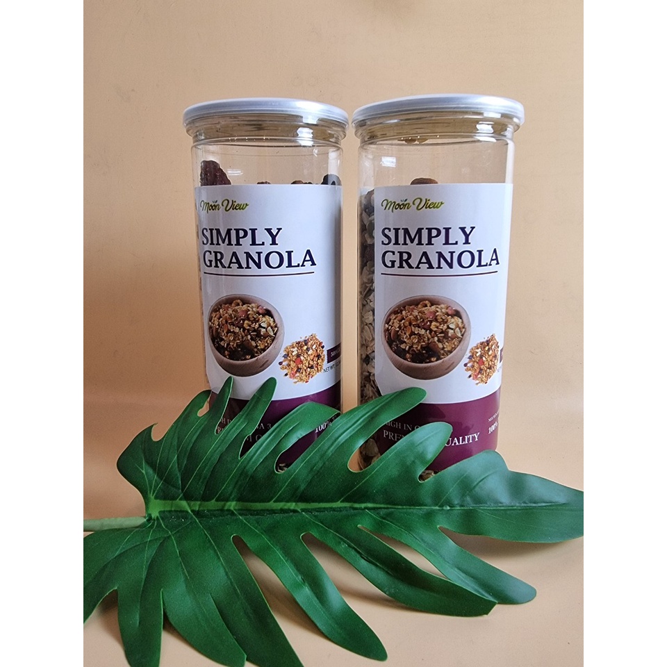 Hũ 500g Ngũ cốc ăn kiêng Granola cao cấp thương hiệu Moon View