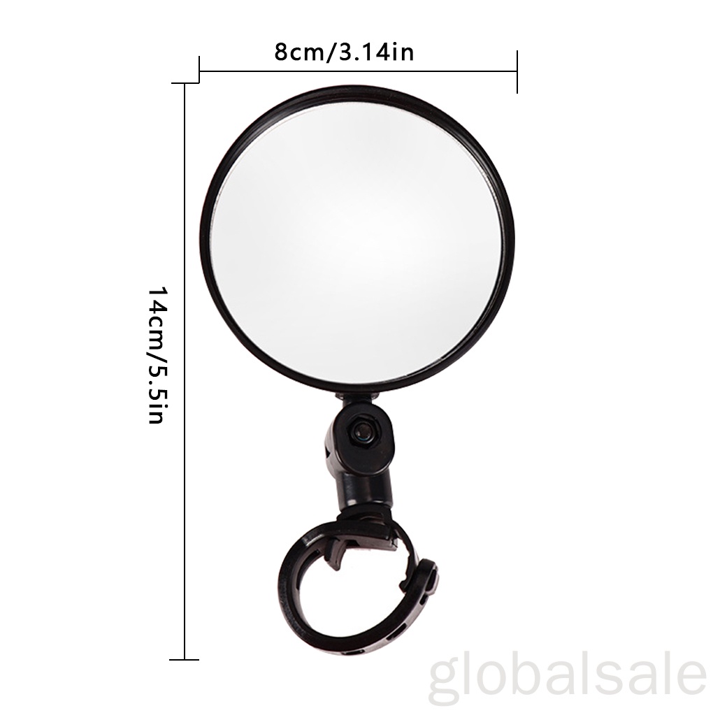 Gương chiếu hậu gắn tay lái xe đạp 15-35mm