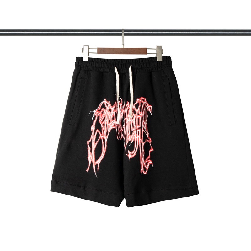 Quần short cotton lưng thun plus size in chữ thời trang đi biển cho cặp đôi