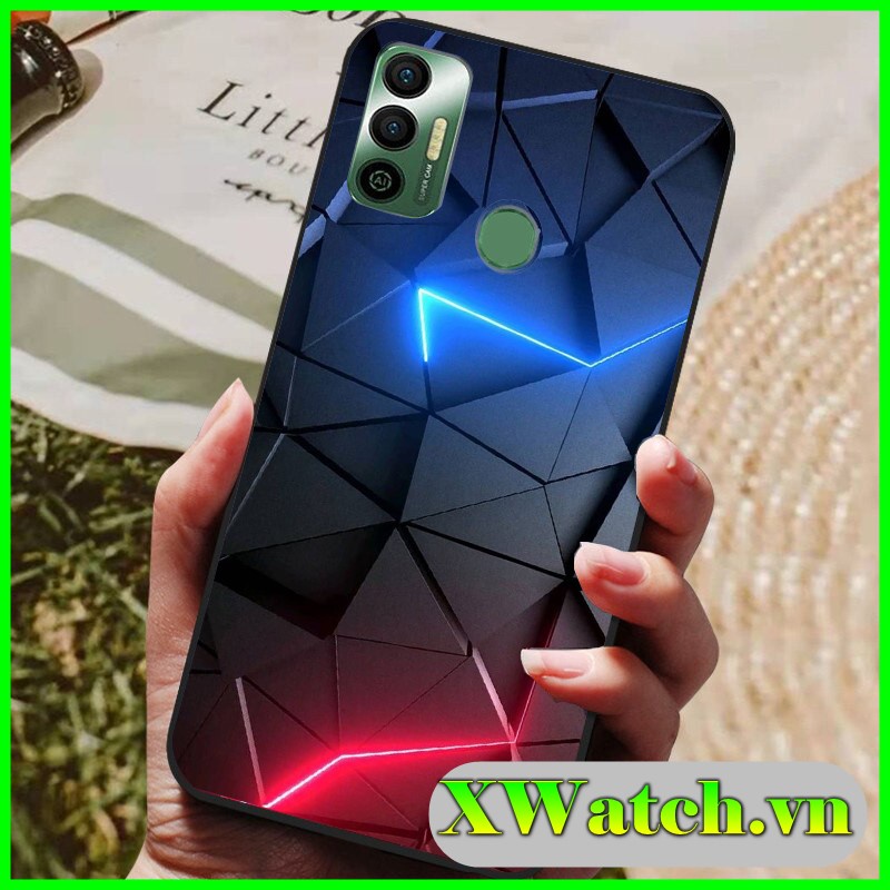 Ốp lưng Phủ bóng Tecno Spark 7 Spark 7T Spark 8C Spark 6 go Pova 2 Pova 3 pop 5 lte họa tiết 3D