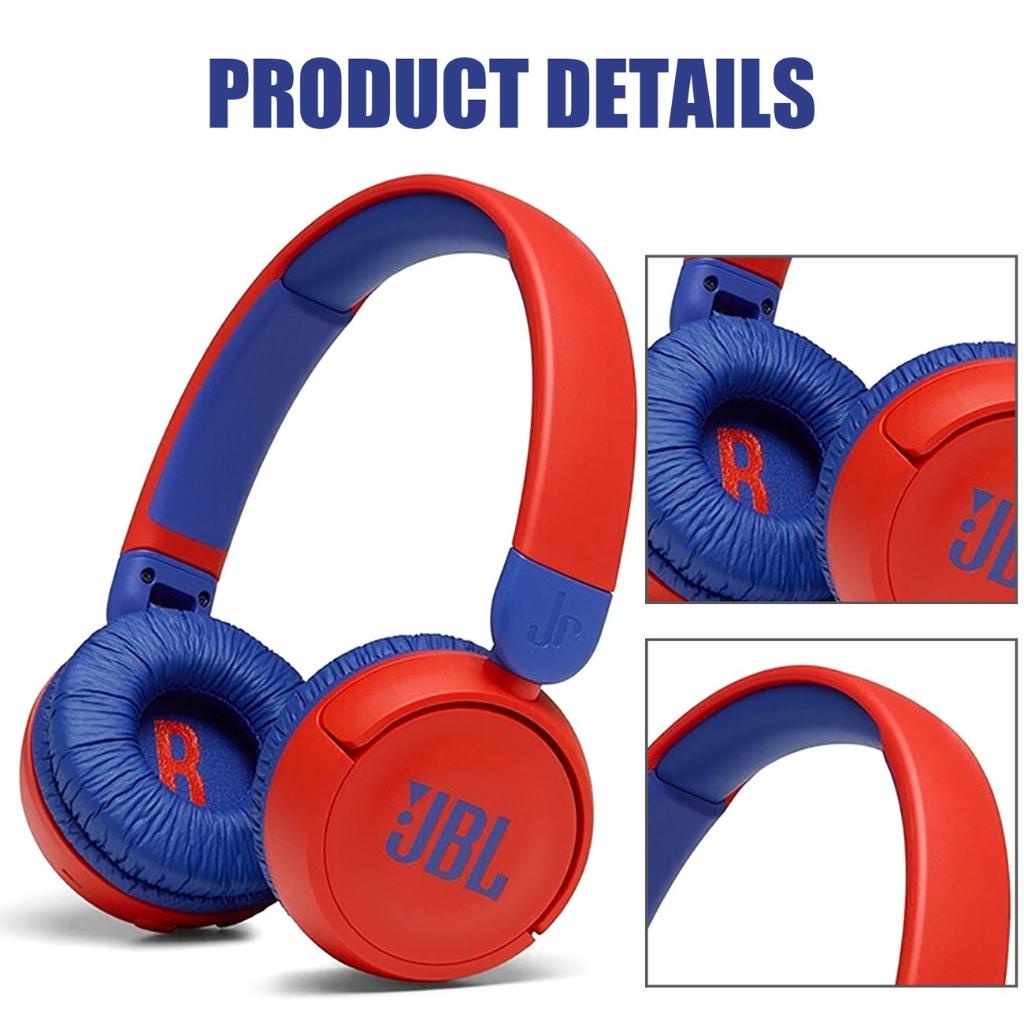Tai nghe chụp tai JBL JR310BT 5.0 không dây âm bass trầm có micro giảm tiếng ồn chuyên nghiệp