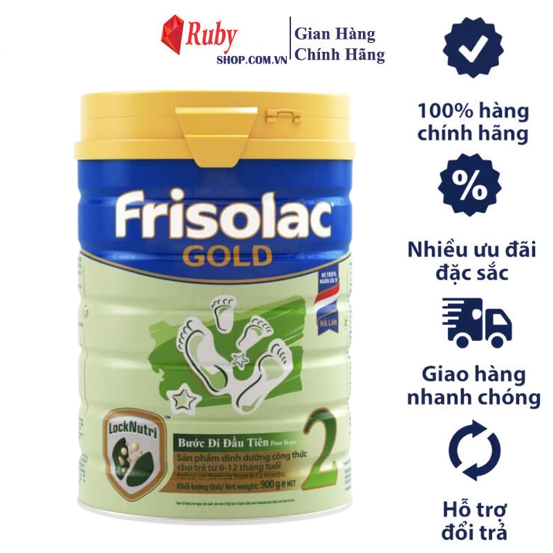 Sữa Bột Frisolac Gold 2 dinh dưỡng công thức dành cho trẻ từ 6-12 tháng tuổi