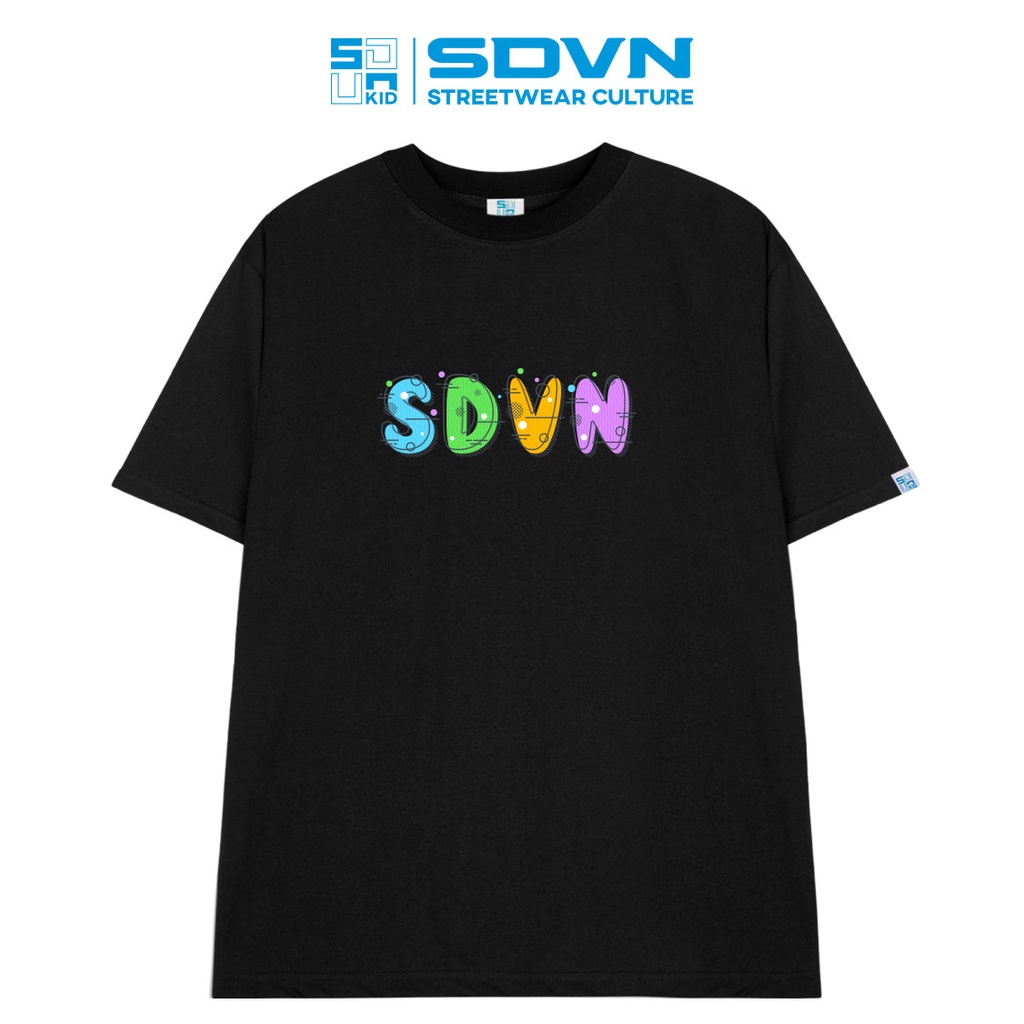 Áo Thun Trẻ Em - Cotton 100% Unisex form rộng Local Brand SDVN COLORFUL