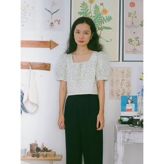 Cỏ Lau - Áo crotop nhún ngực Roshi Top
