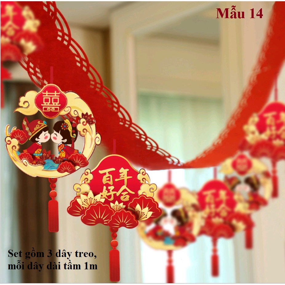 Set trang trí trần nhà ngày cưới