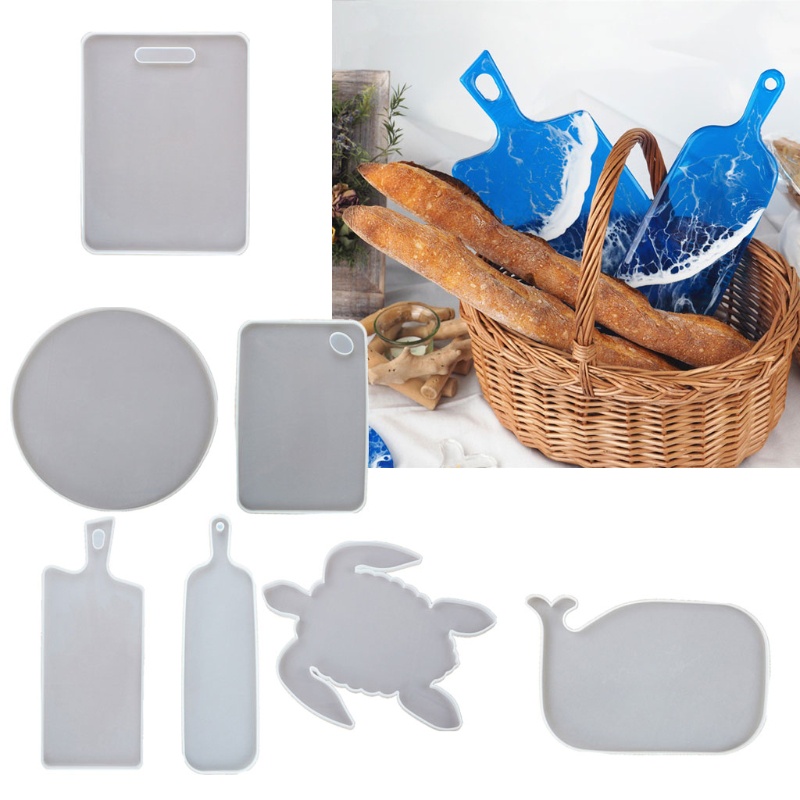 Khuôn Resin Hình Chữ Nhật Cỡ Lớn Dùng Làm Đồ Trang Trí