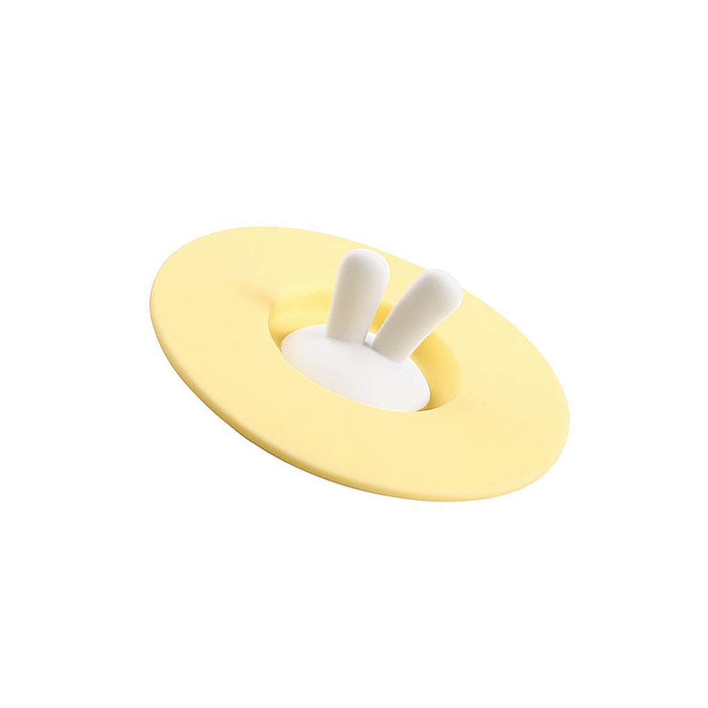 Nắp Đậy Cốc Nước Bằng Silicon Chống Bụi Bẩn Họa Tiết Hoạt Hình Dễ Thương