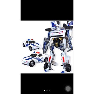 Oto cảnh sát biến hình robot cho bé