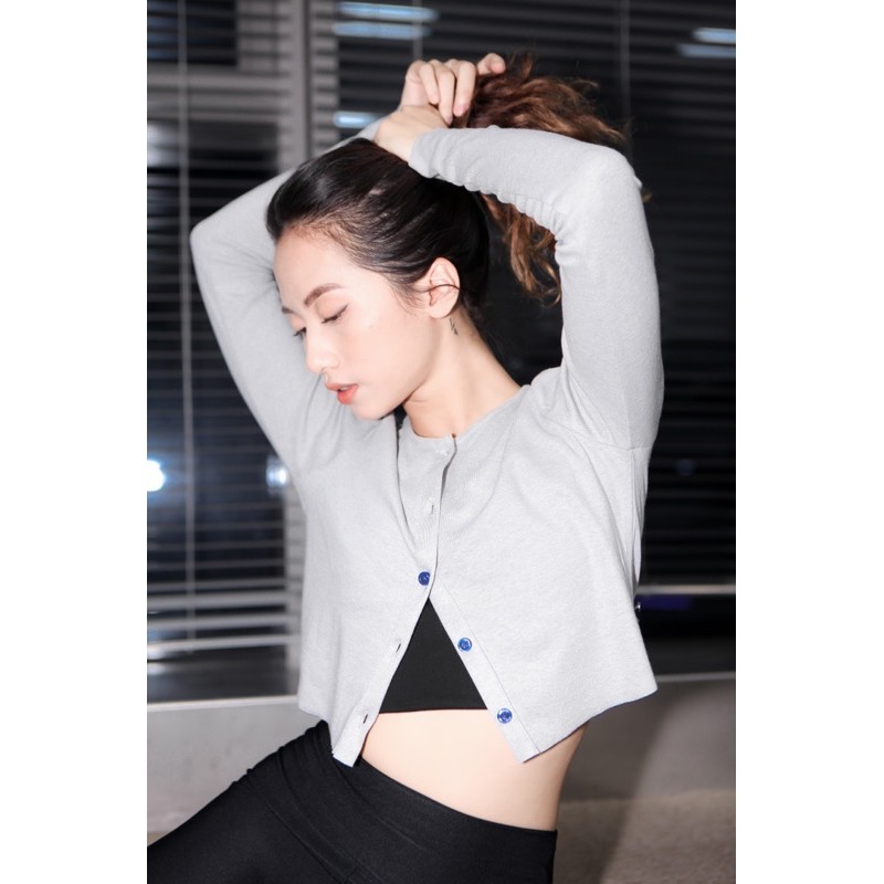 ÁO CARDIGAN XÁM CÚC XANH | BigBuy360 - bigbuy360.vn