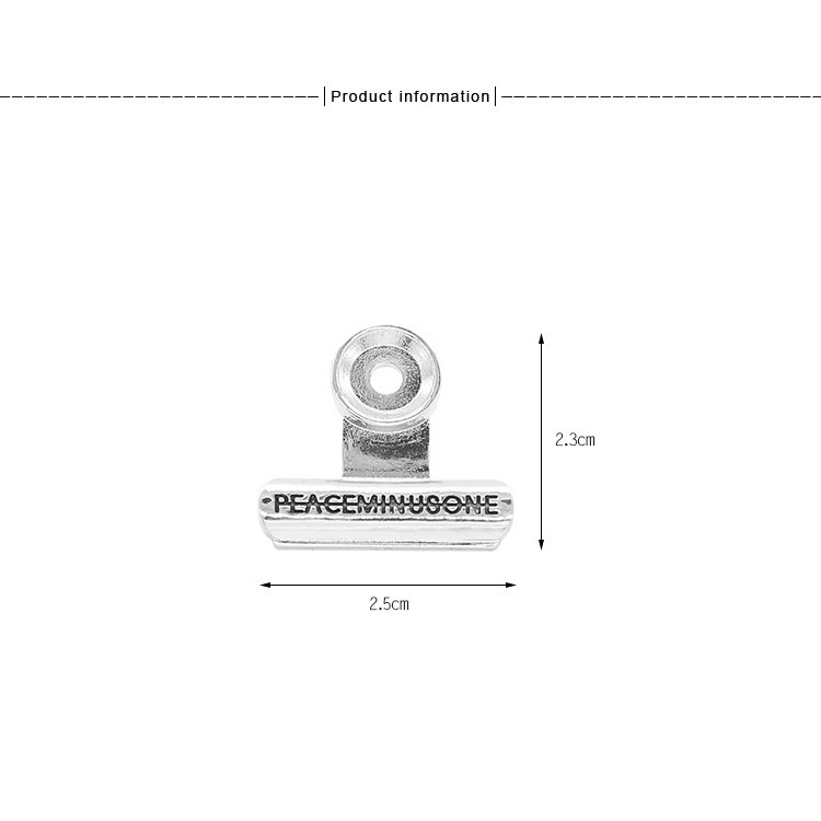 Huy hiệu trâm cài áo 2.5cm hình kẹp pmo PEACEMINUSONE chính hãng