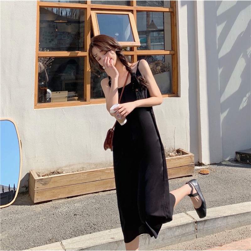 [bunny] Váy hai dây lụa mềm mát | BigBuy360 - bigbuy360.vn