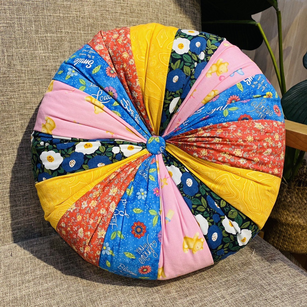 Gối trang trí 40x16cm - Trái bí màu sắc