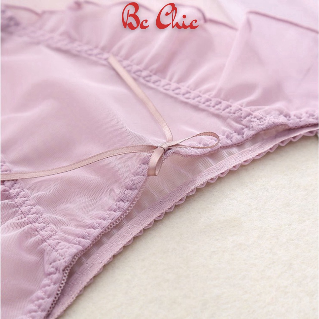 Quần Lót Ren Nữ bèo xuyên thấu đính nơ nhỏ siêu quyến rũ mã 0346 BC_CHIC LINGERIE