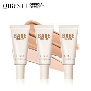 Kem Nền Dạng Lỏng QIBEST Chứa Dầu Jojoba Và Vitamin E Che Phủ Toàn Diện 7 Màu Tùy Chọn Trang Điểm Cho Mặt 20ml