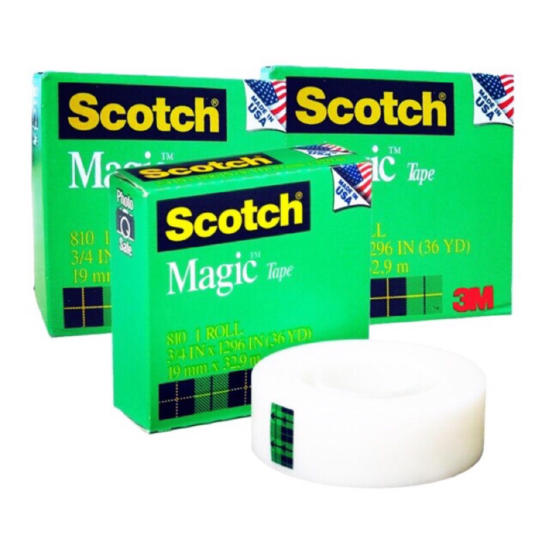 Băng keo 3M 810 scotch magic tape 3/4 inched.băng dính ma thuật. băng dính dán tiền.