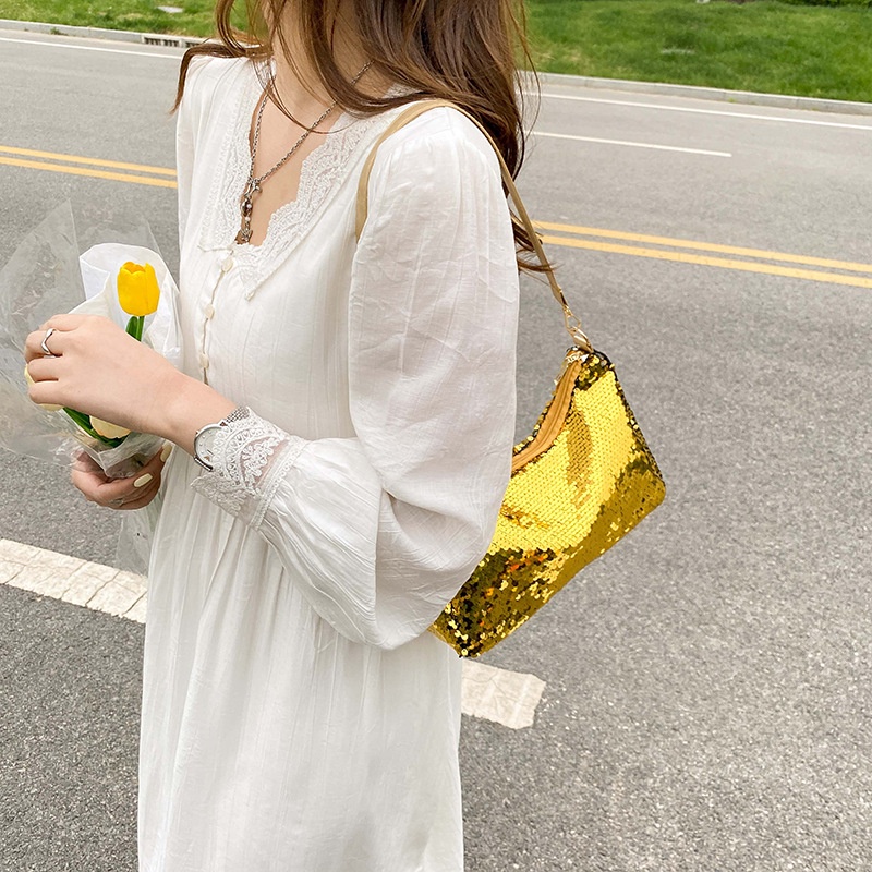 Túi Xách JASMIN NOIR Nữ Đính Kim Sa Thời Trang