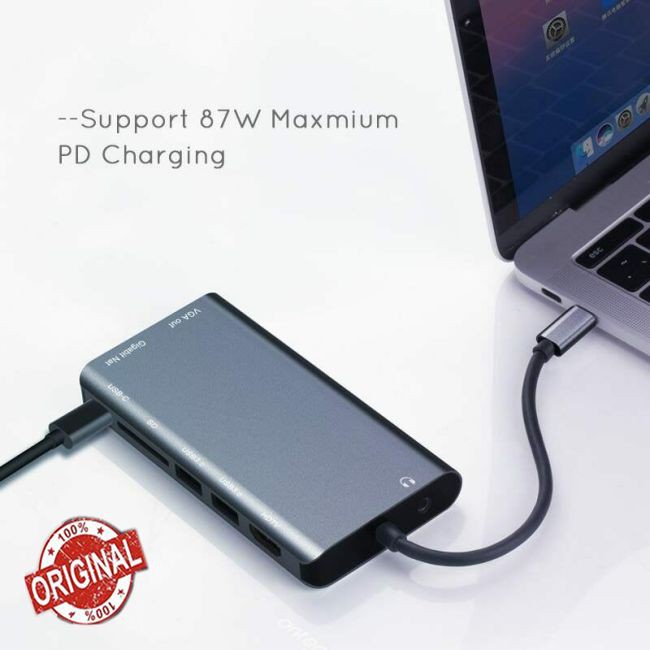 Thiết Bị Chuyển Đổi Usb-C Sang Hdmi Vga Hub Đa Năng Tiện Dụng