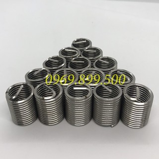 Combo 100c ren cấy, ren giả,helicoil M8 chất liệu inox 304