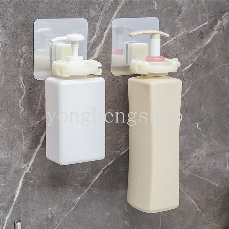 Giá Đỡ Chai Xà Phòng/Dao Rửa Tay Gắn Tường Không Cần Đục Lỗ Có Thể Điều Chỉnh Sắp Xếp Gọn Gàng Cho Nhà Tắm