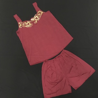 Đồ bộ ngủ thun lạnh cổ ren sexy freesize 40-65kg
