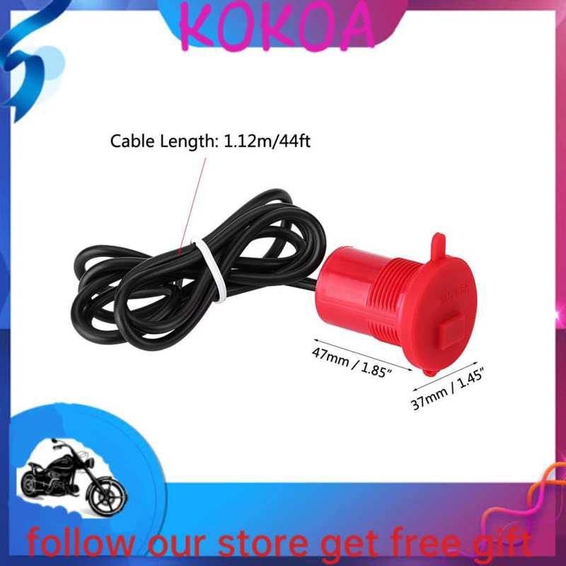 POWER Bộ Sạc Điện Thoại Cổng Usb 12v Kokoa Chống Nước Cho Xe Máy