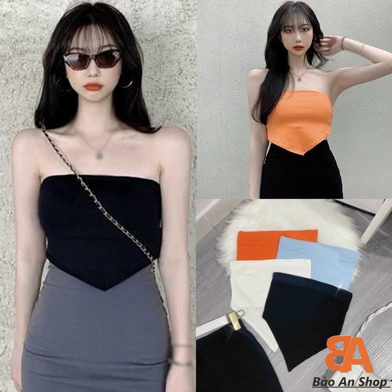 Áo ống tam giác chất vải thun Borip