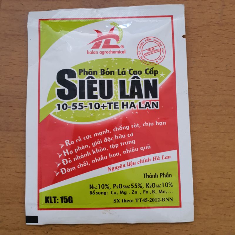 PHÂN BÓN LÁ CAO CẤP SIÊU LÂN