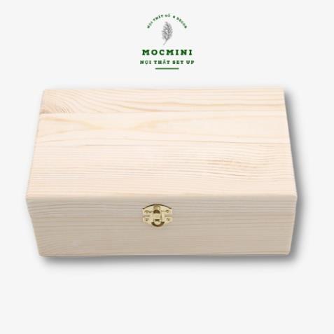 Hộp gỗ gift box thiết kế theo yêu cầu, Hộp gỗ thông vân đẹp tự nhiên