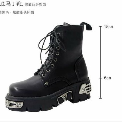 GIÀY BOOTS UNISEX ĐẾ GHIM