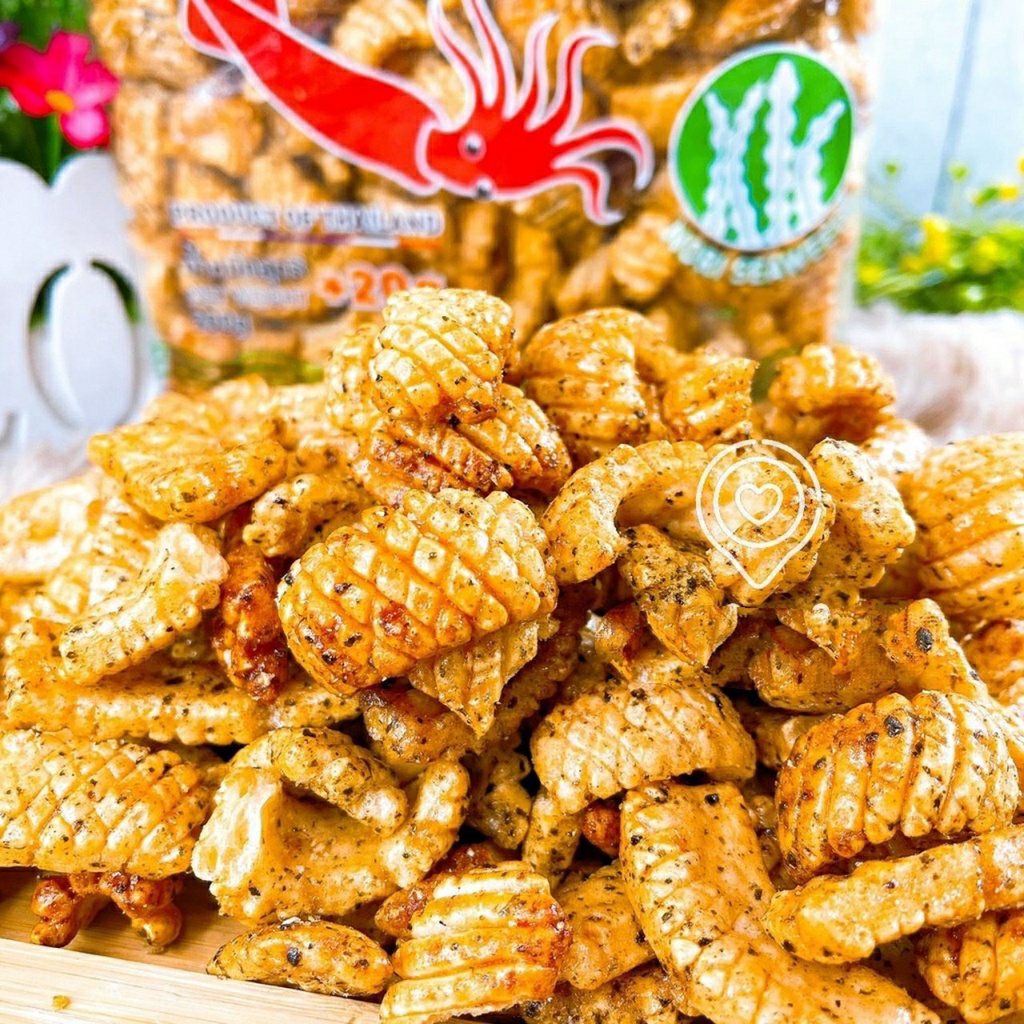 Snack mực Thái Lan giòn rụm - bim bim mực Thái hiệu Talaethong đủ vị rong biển và truyền thống