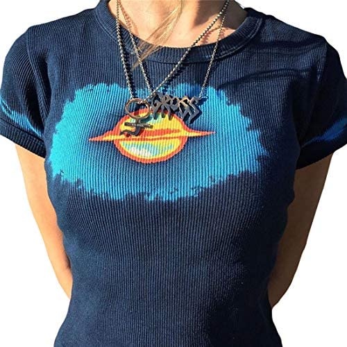 Áo Thun Croptop Tay Ngắn In Họa Tiết Đồ Họa Miaouyo Cr1 Y2K Thời Trang Cho Nữ