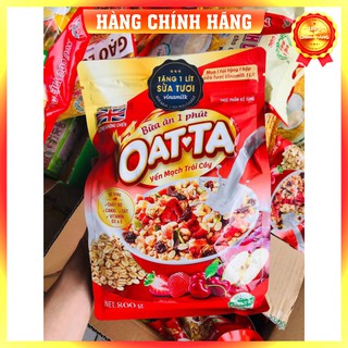 [ Uống là Phê ] Túi 800G Ngũ cốc Yến mạch trái cây Oatta Ngũ cốc dinh dưỡng sạch chất lượng an toàn