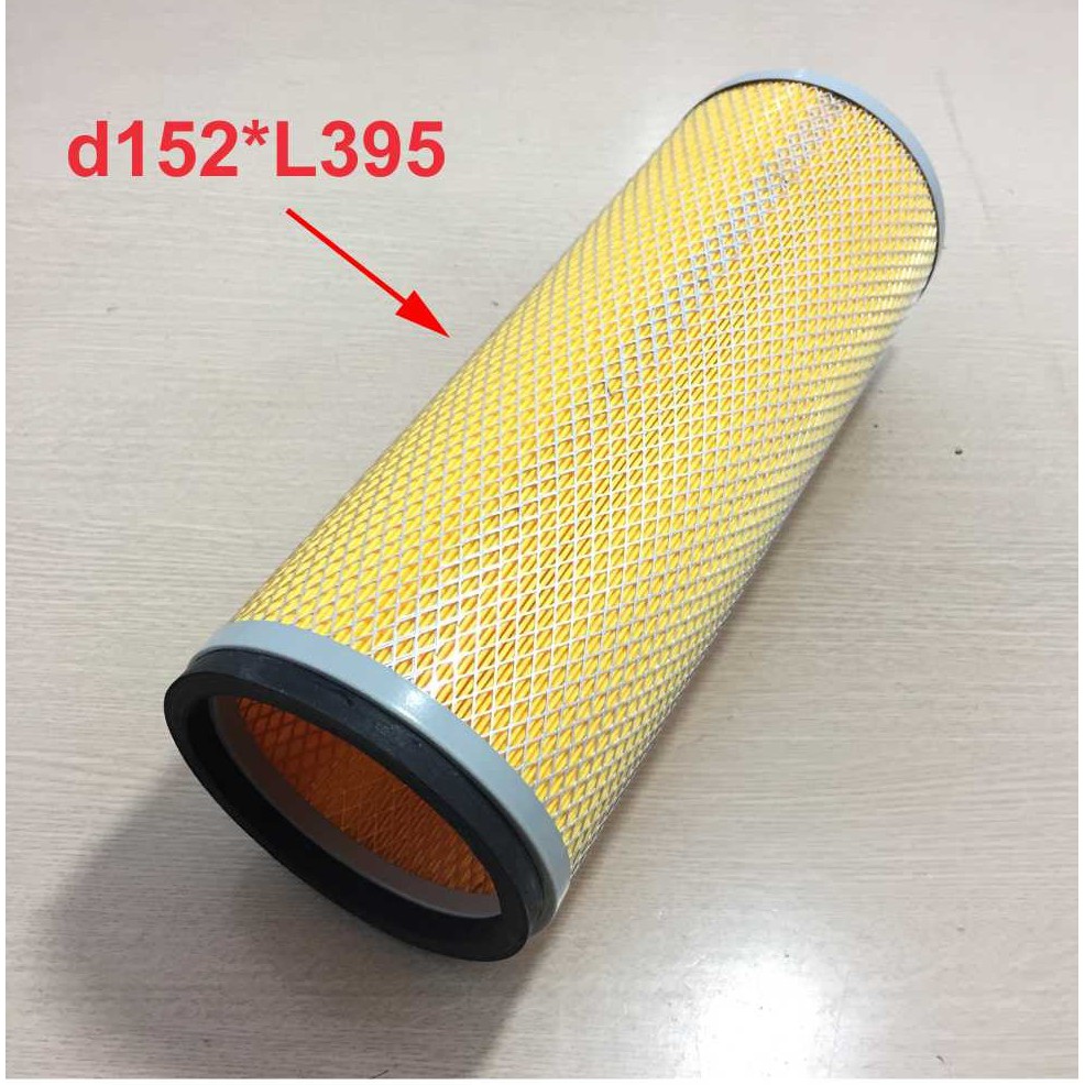 Lọc gió động cơ tải cheng long, dongfeng loại 9 - 13 tấn. Mã lọc M3001-1109101-937. kích thước 24X48, bằng sắt có ruột