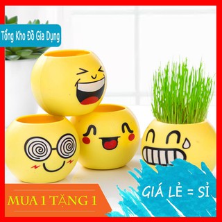 Chậu Cỏ Hình Icon Trang Trí Bàn Làm Việc Công Sở Văn Phòng 💢 GIÁ GỐC 💢 Chậu Cây Mini Để Trong Nhà
