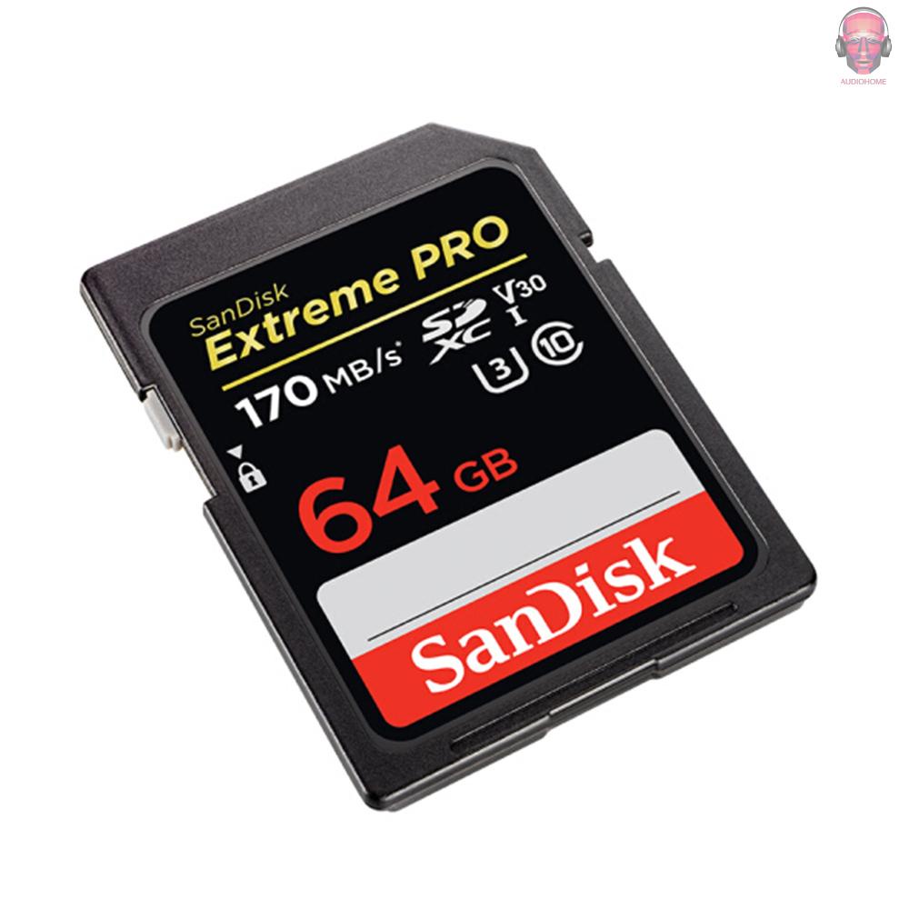 Thẻ Nhớ Sandisk Extreme Pro Sdxc Uhs-1 64gb Sd Card U3 C10 V30 4k Siêu Tốc 170mb / S Read 90mb / S Write