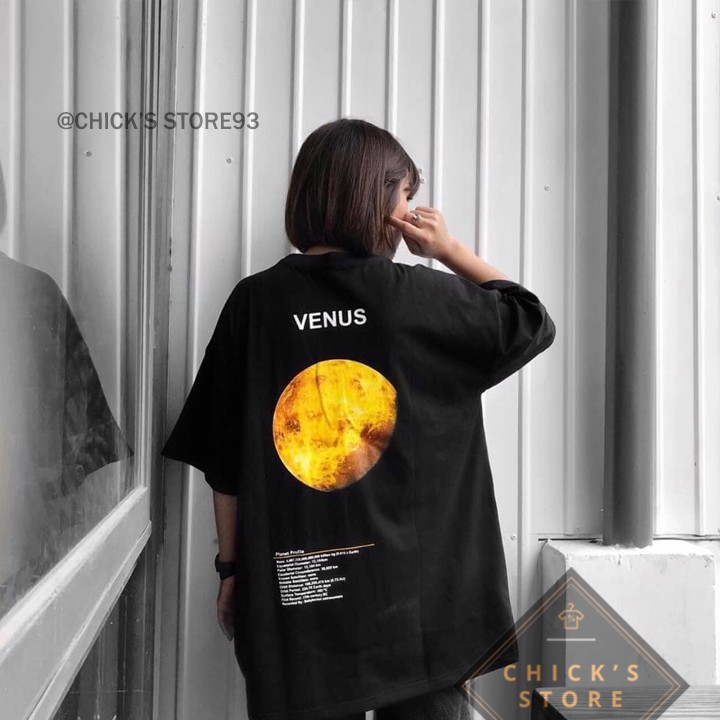 Áo thun tay lỡ form rộng hình Sao Kim - Chick's Store
