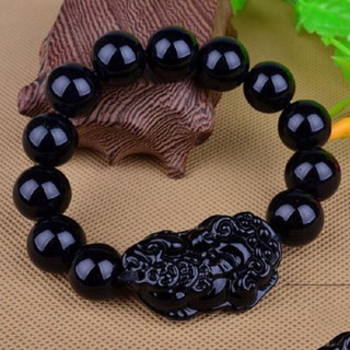 Vòng tay tỳ hưu thạch anh đen