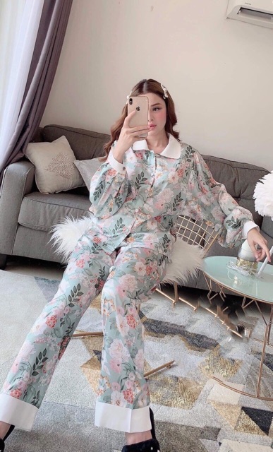 PIJAMA HOẠ TIẾT TAY PHỒNG CAO CẤP | BigBuy360 - bigbuy360.vn
