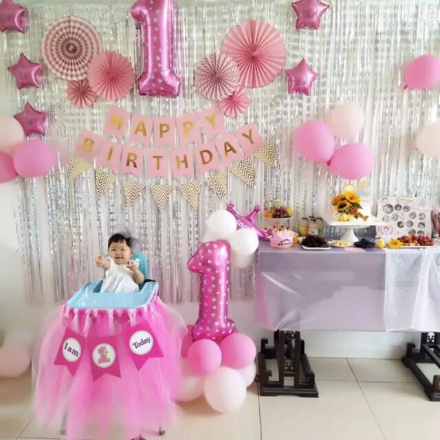 Sét Trang Trí Sinh Nhật Cho Bé 1 Tuổi