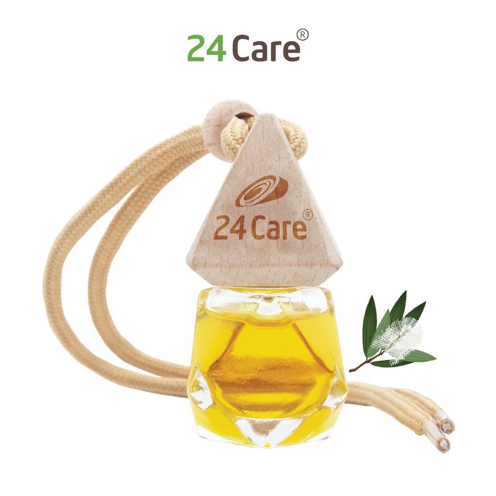 Lọ treo tinh dầu 24care 7ml Sả chanh/Sả Java/Bạc Hà/Cam Ngọt/Quế/Lavender/Ngọc Lan Tây/Hoa Lài/Tràm Trà/Tràm Gió