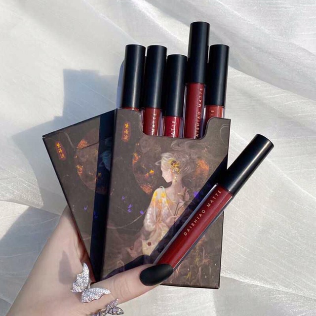 Set Son 5 Cây Muge Leen Cô Gái DAISHYAO Matte Liquid