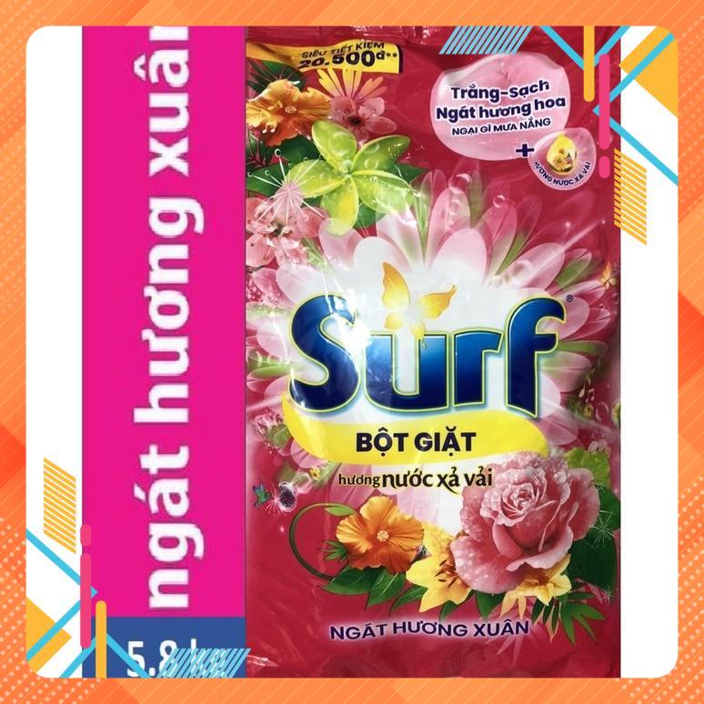 Bột giặt Surf Ngát Hương Xuân 5.8 kg. NSX 31/10/2021