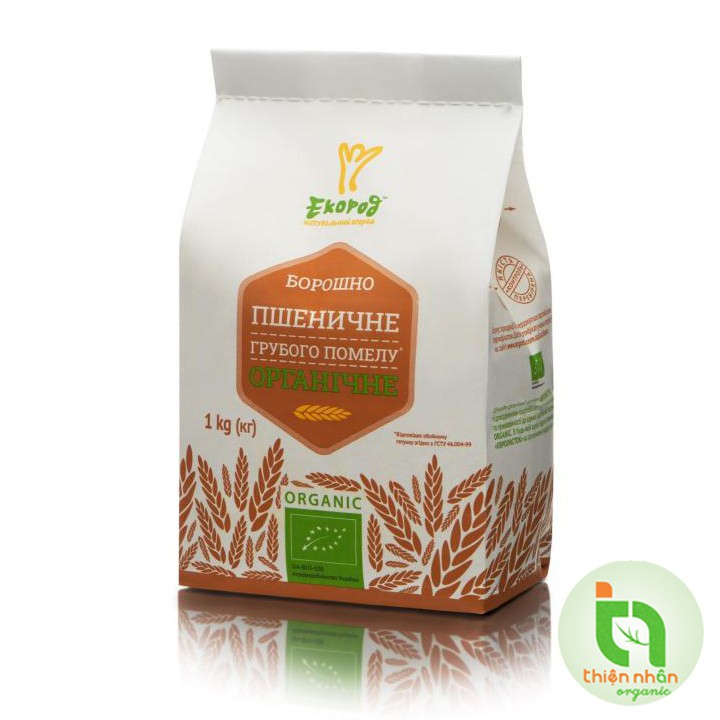 Bột mì nguyên cám hữu cơ Ecorod 1kg Organic Whole Wheat Flour
