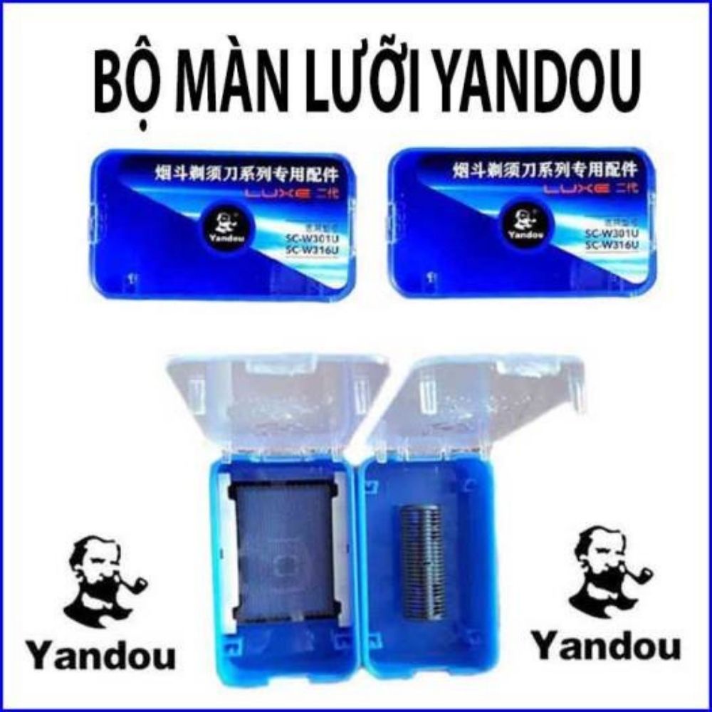 (COMBO) 1 Bộ Lưỡi Và Màng Thay Thế Cho Máy Cạo Râu Yandou SC-W301U