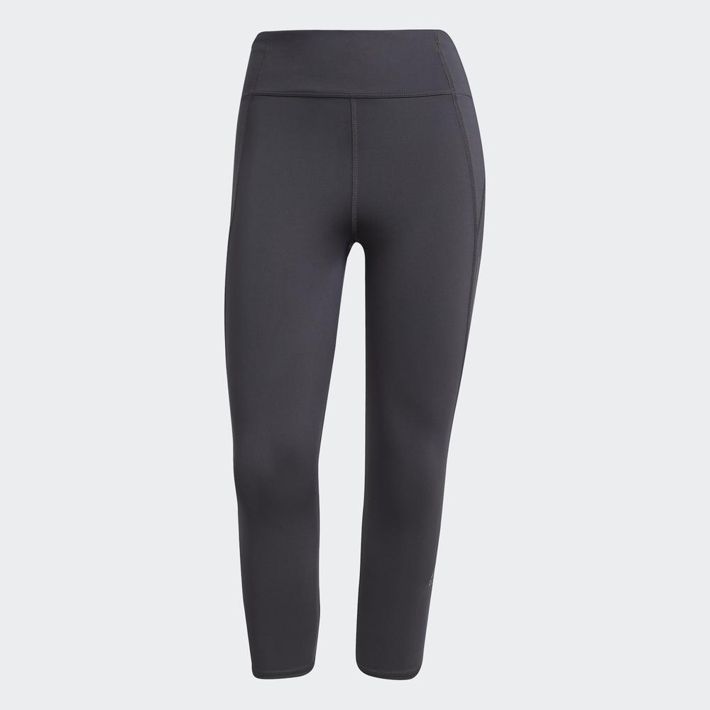 Quần Bó adidas RUNNING Nữ Quần Legging Chạy Bộ 3/4 Own the Run Màu xám GU3837