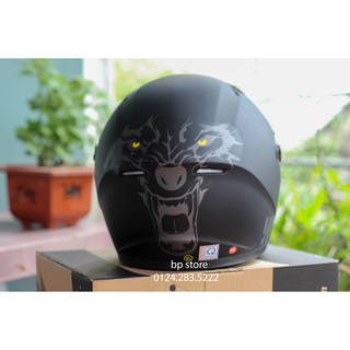 MŨ FULLFACE M136 V19 SÓI XÁM