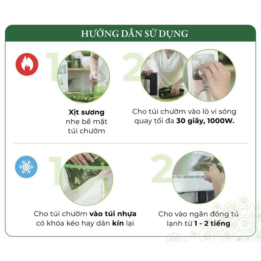 Túi chườm Mắt thảo mộc -  ATZ Healthy life
