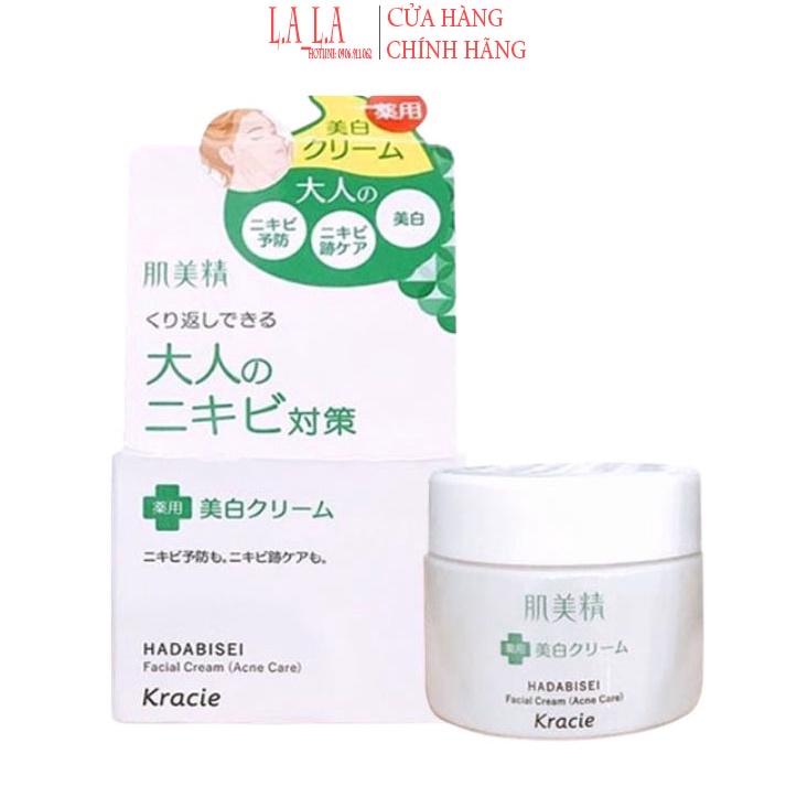 Kem dưỡng ngăn ngừa mụn và dưỡng trắng Kracie Hadabisei Acne